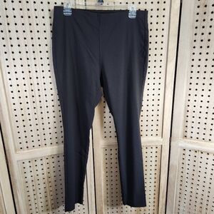 Michael Kors Womens Large Pull On‎ Basic Black Leggings stretch comfort work